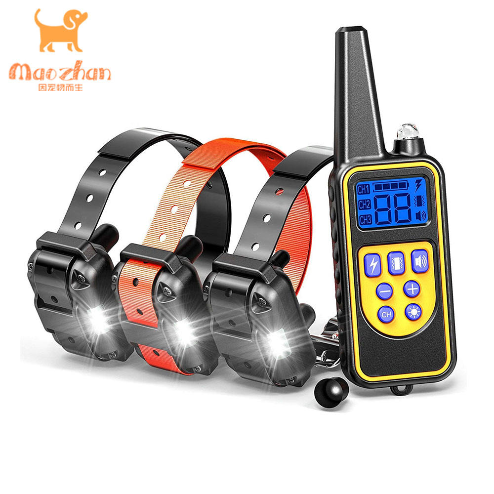 Hot Rechargeable and Rainproof Pet Training Device Remote Dog Bark Electric Training Collar - Image 2