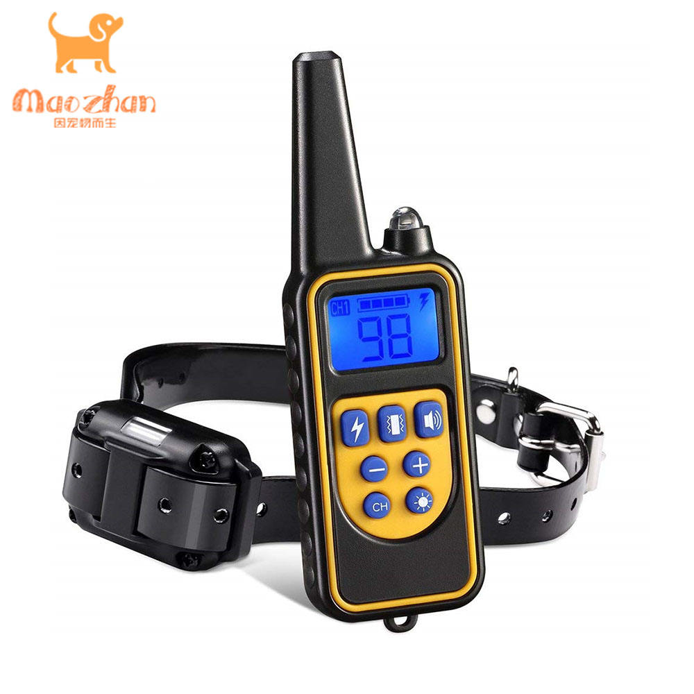 Hot Rechargeable and Rainproof Pet Training Device Remote Dog Bark Electric Training Collar