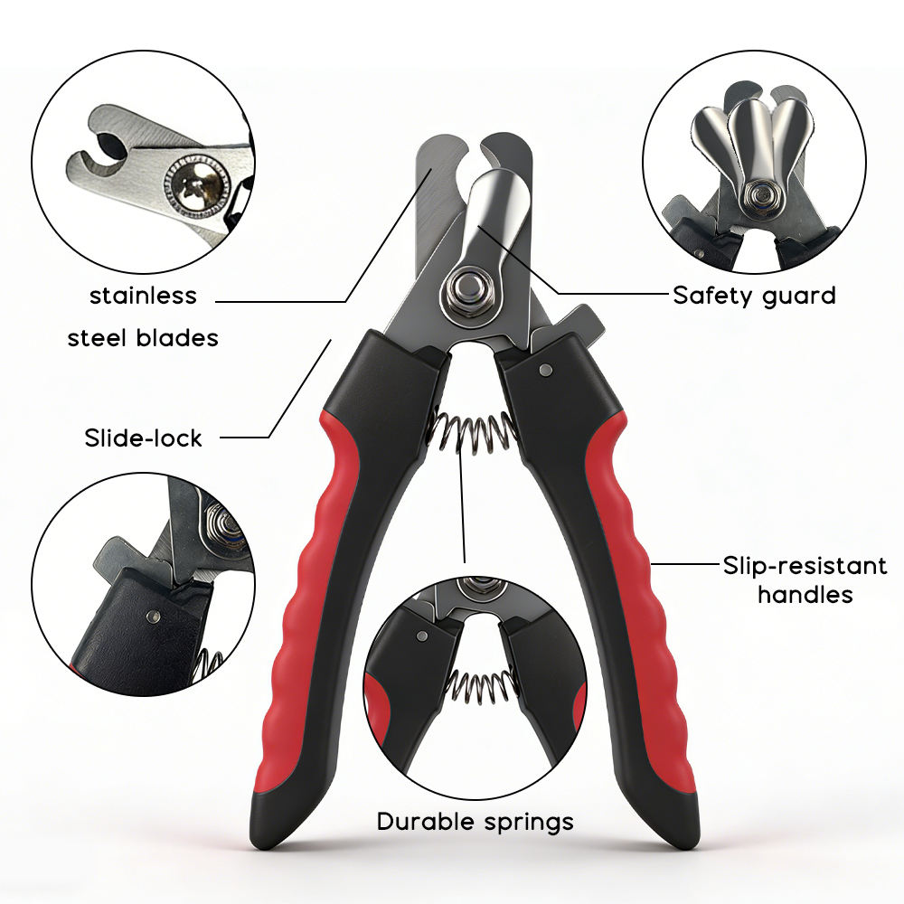 Professional Small Pet Nail Clipper Stainless Steel Dog Grooming Trimmer Safety Guard Prevents Cutting Easy Cleaning Cats Dogs - Image 4